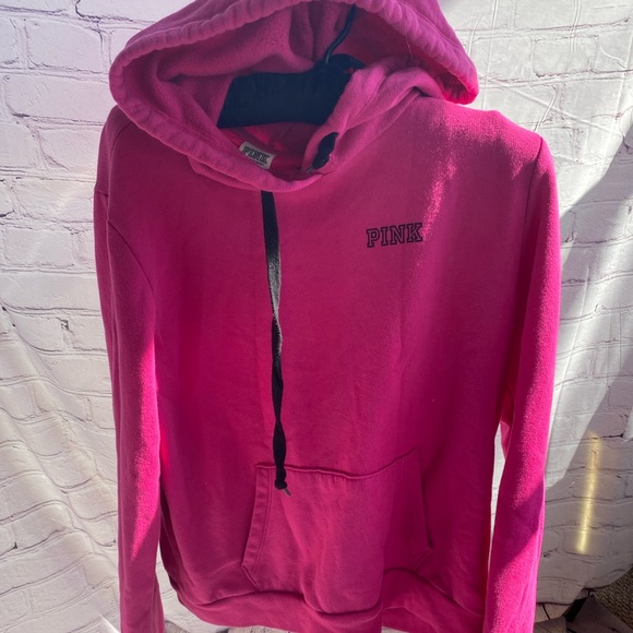 PINK Victoria's Secret Tops - Victoria’s Secret pink magenta pink hoodie sweatshirt large
